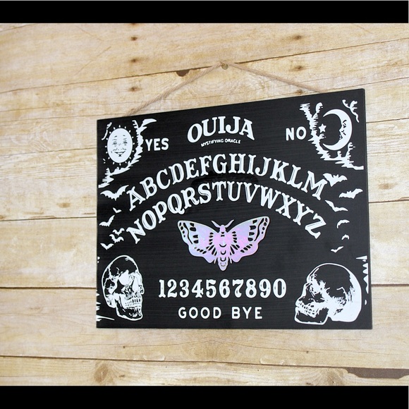 DECORATIVE WALL HANGING WOOD OUIJA BOARD NEW💀🎃 - Picture 1 of 16